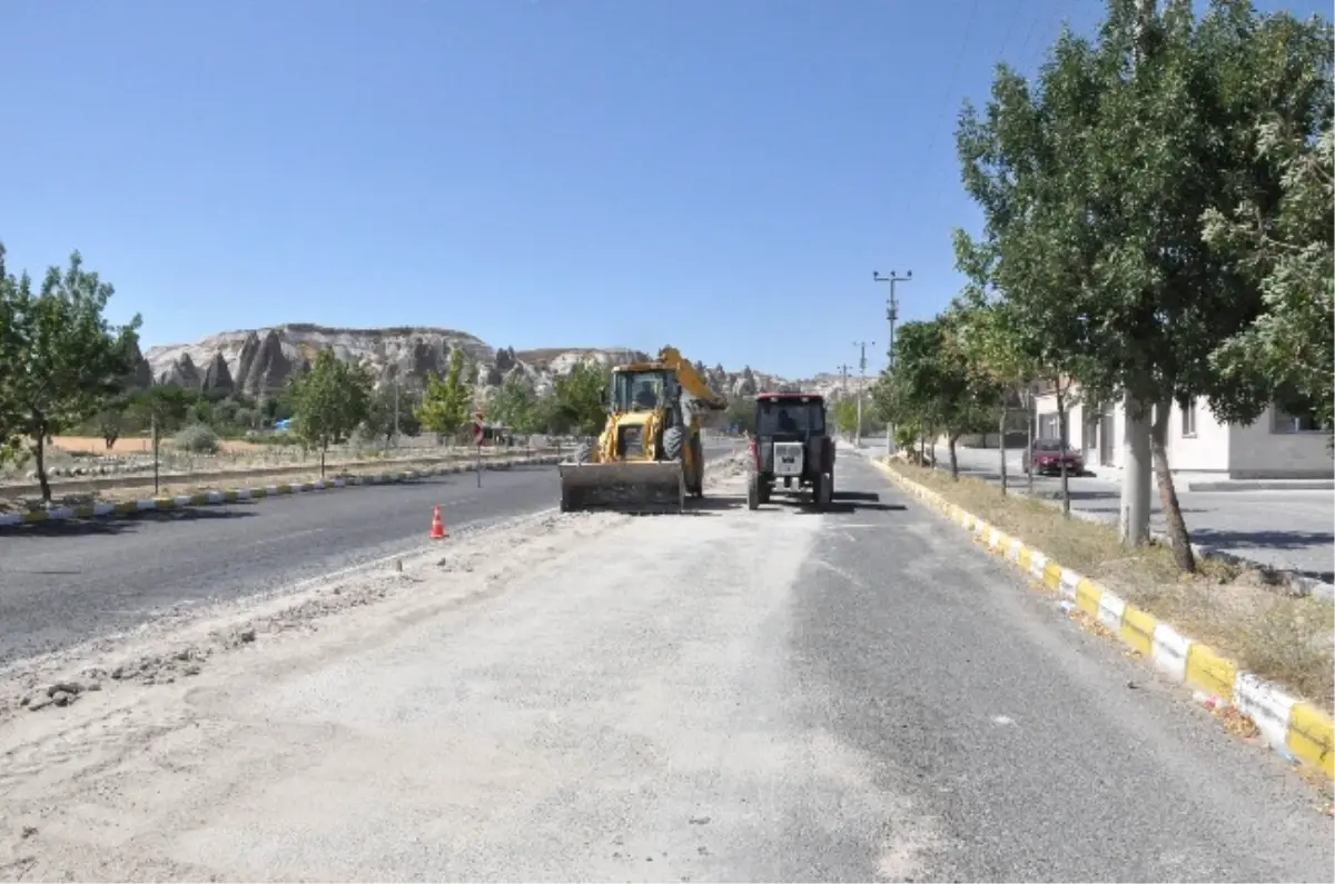 Göreme\'de Yol Çalışması