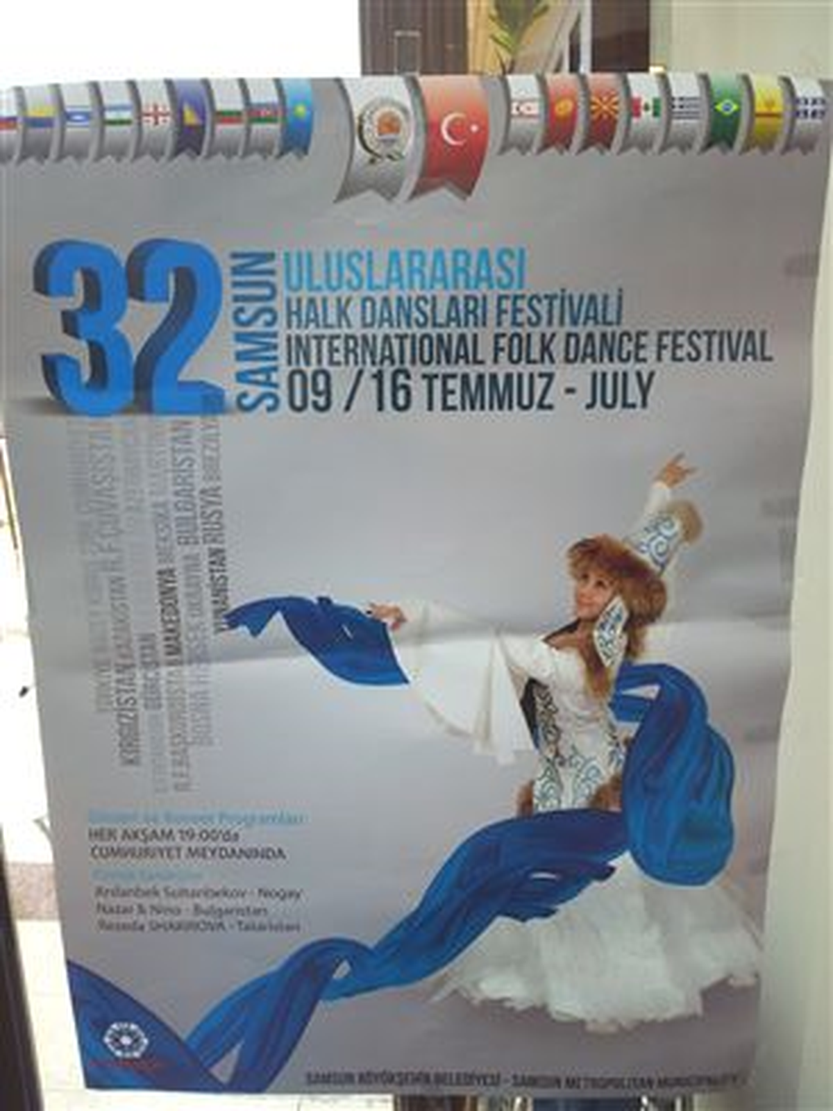 Samsun\'da 32. Halk Dansları Festivali Başlıyor