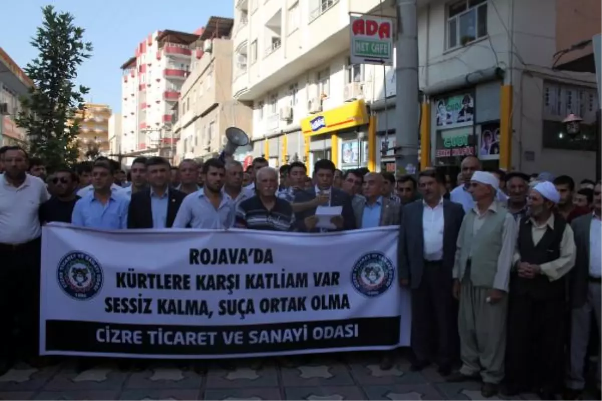 Cizre\'de, Suriye\'deki Kürtlere Destek Açıklaması