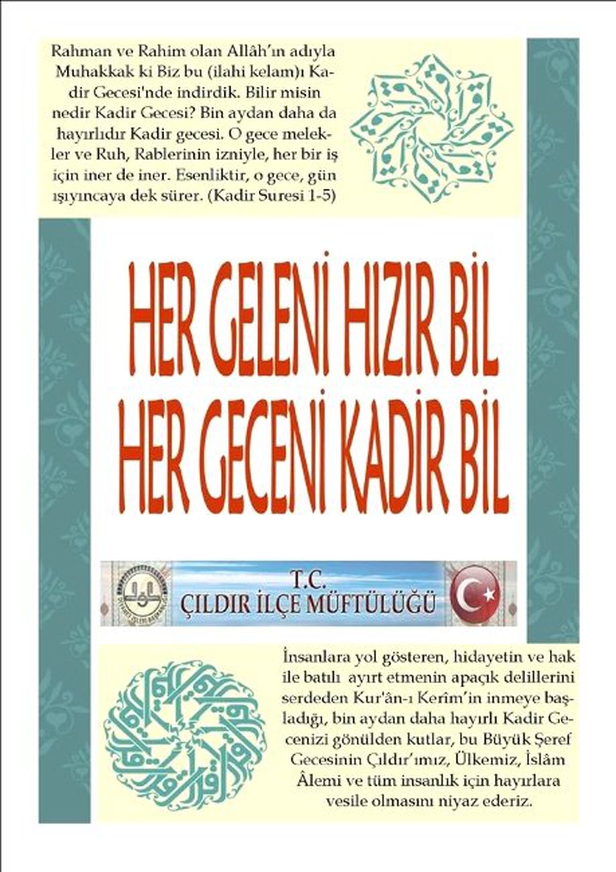 Kadir Gecesinde Esnaf Ziyareti