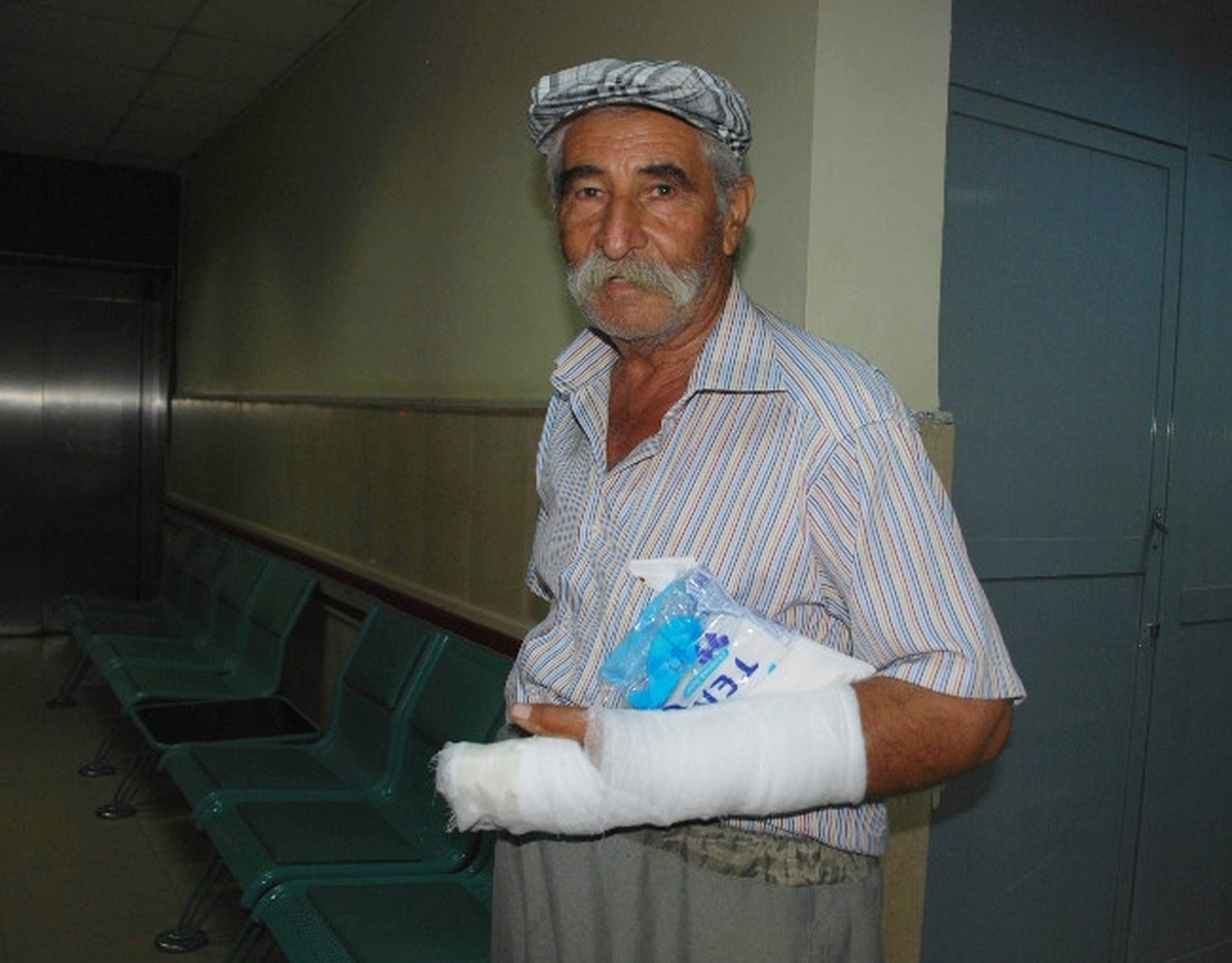 Yılanın Soktuğu Çiftçi Hastaneye Kaldırıldı