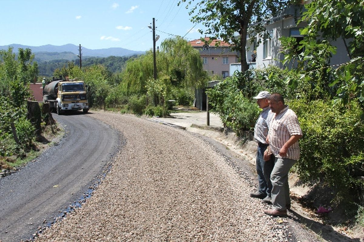 Alaplı Çamlıbel Köyünde Bayram Öncesi Yol Müjdesi