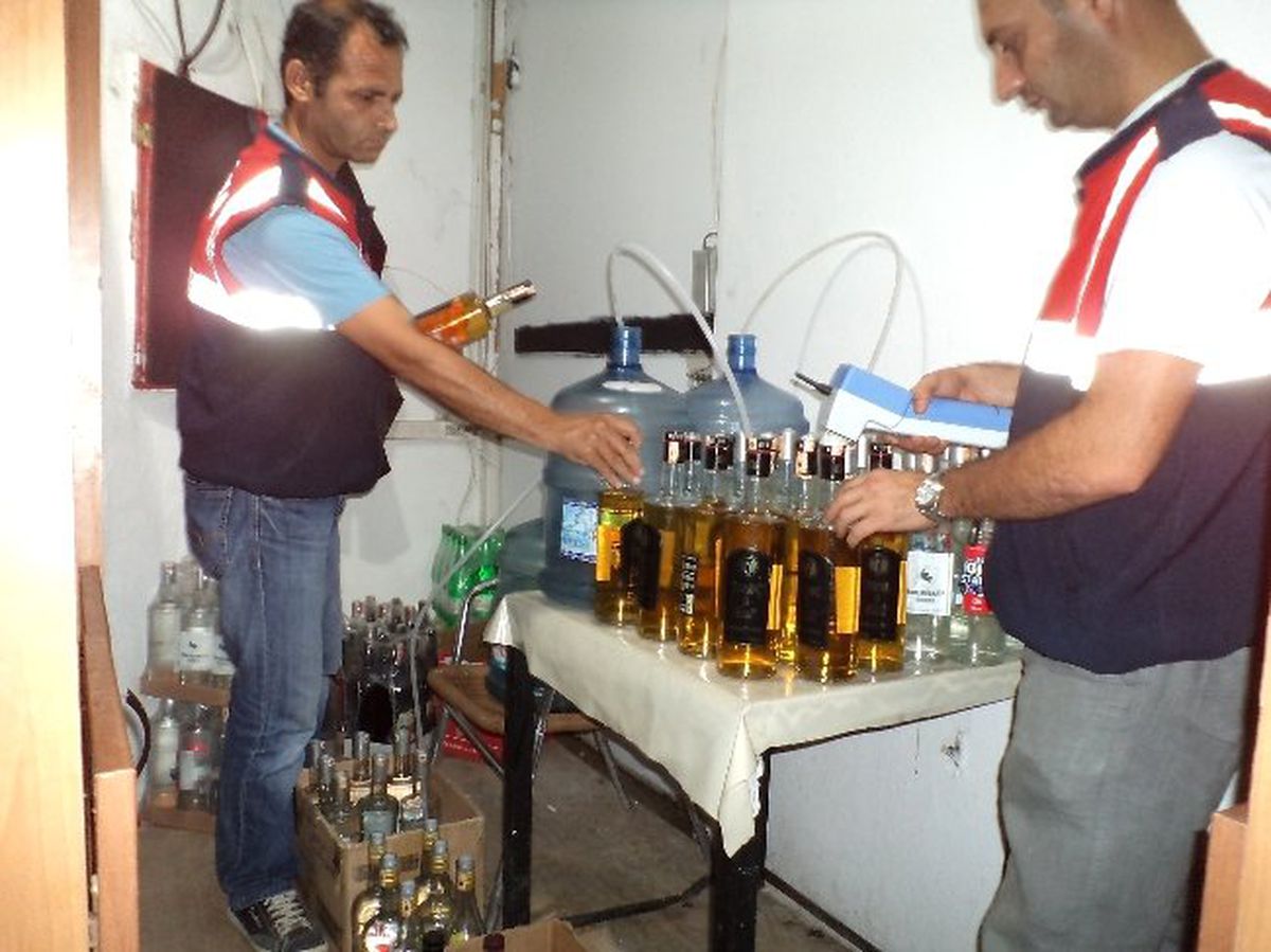 Bodrum\'da Kaçak İçki Operasyonu