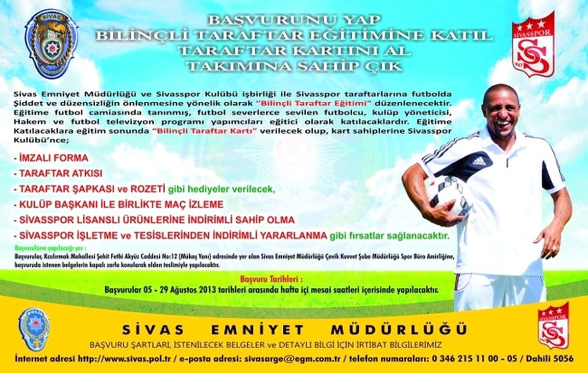 Sivasspor Bilinçli Taraftar Kartı Başvuruları Başladı