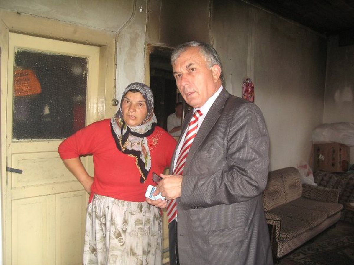 Yangın Mağduru Aileye Destek
