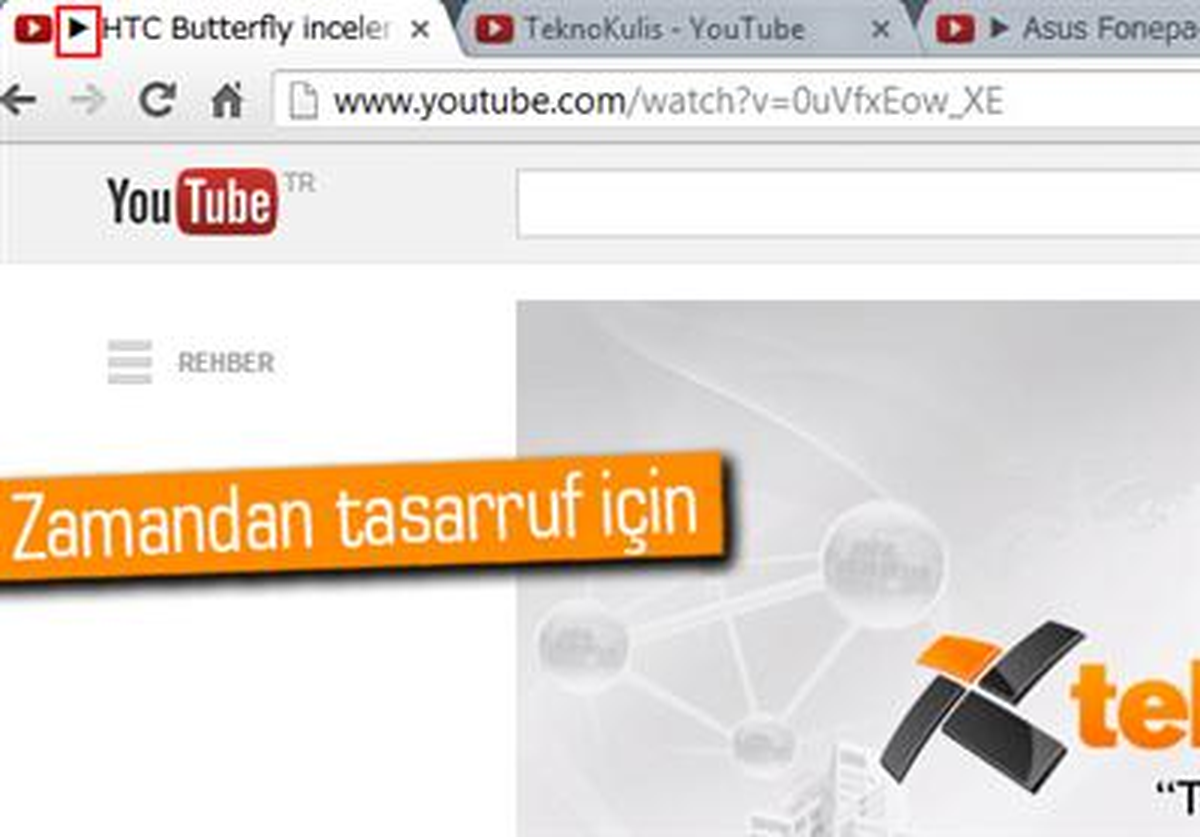 Youtube, Tarayıcı Sekmelerine \'Play\' İkonu Ekledi