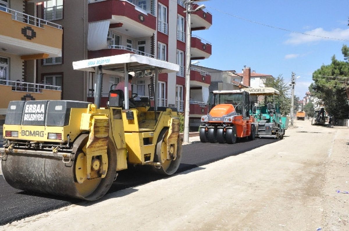Erbaa\'da Asfalt Çalışması