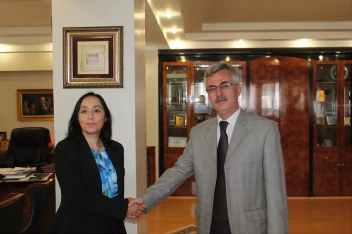 Kırklareli Çevre ve Şehircilik İl Müdürü Özşahin\'den Başkan Çağlayan\'a Ziyaret