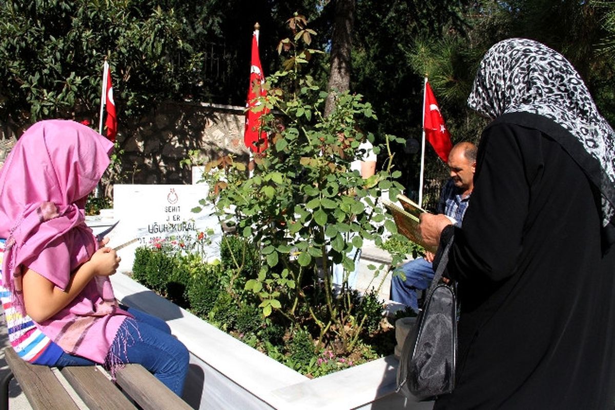Şehitlikte Buruk Bayram