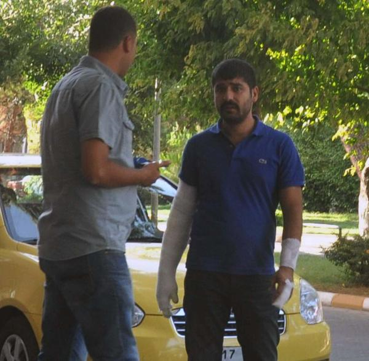 Yanan Otomobilin Lpg Tankı Patladı: 3 Yaralı