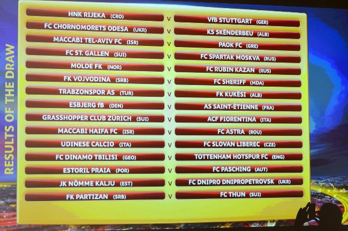 Trabzonspor ve Beşiktaş\'ın Rakipleri Belli Oldu