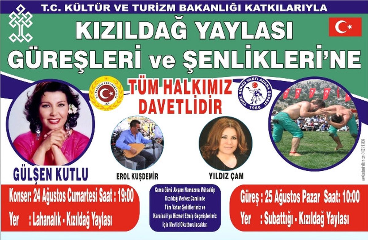 Karaisalı Güreşe ve Konsere Doyacak