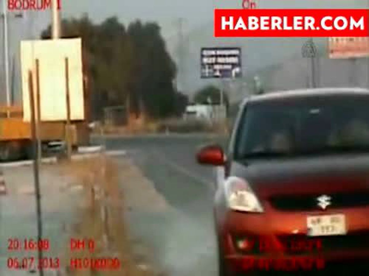 Kaza anı kamerada