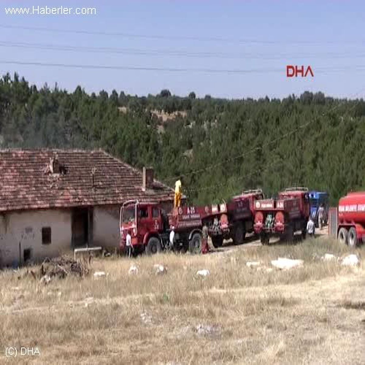 Uşak\'ta Orman Yangını