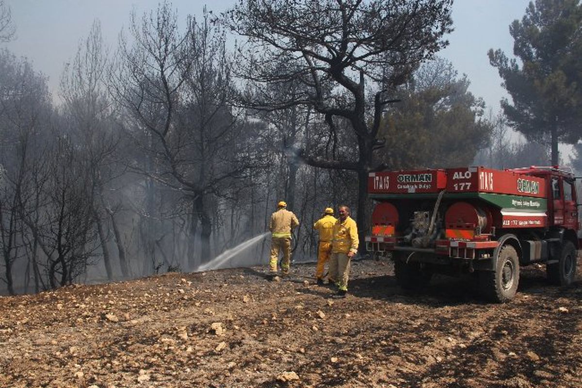 Çanakkale\'de Çıkan Orman Yangını Kontrol Altına Alındı
