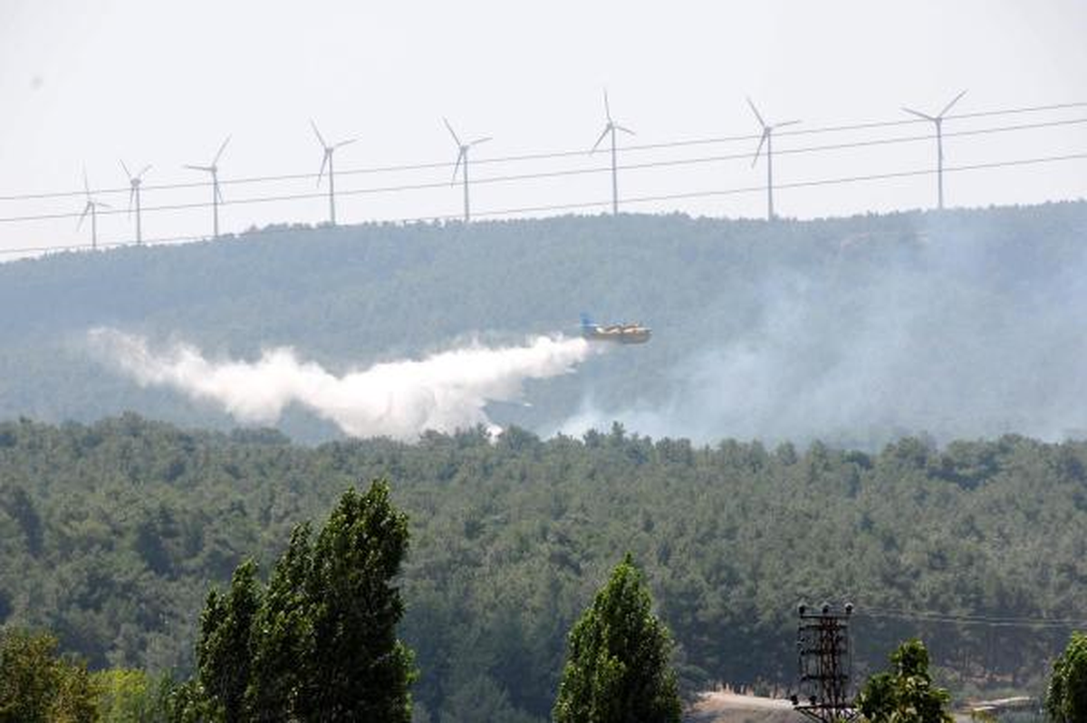 Çanakkale\'de Orman Yangınında \'Göktaşı\' Şüphesi