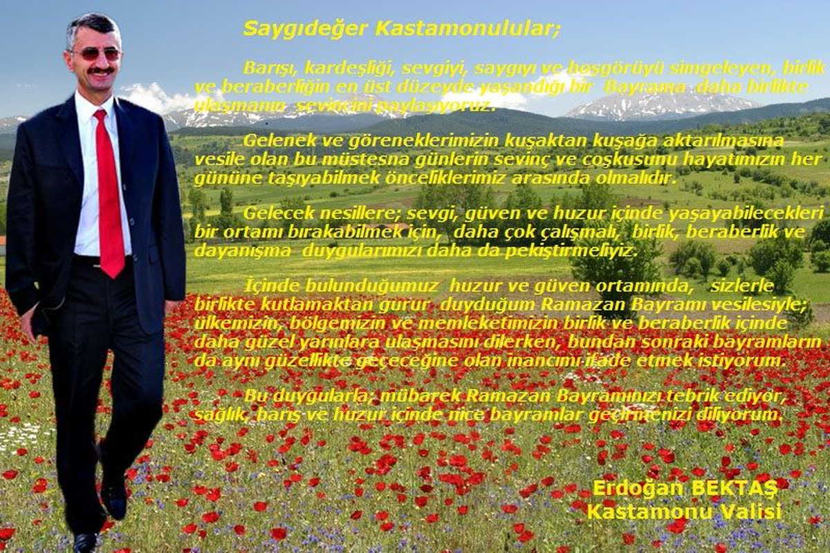 Vali Bektaş\'ın Bayram Mesajı