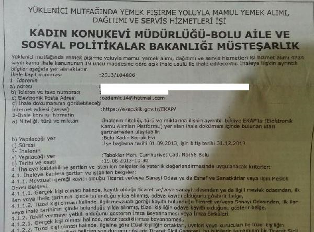 Bolu Kadın Konukevinin Adresi İfşa Edildi