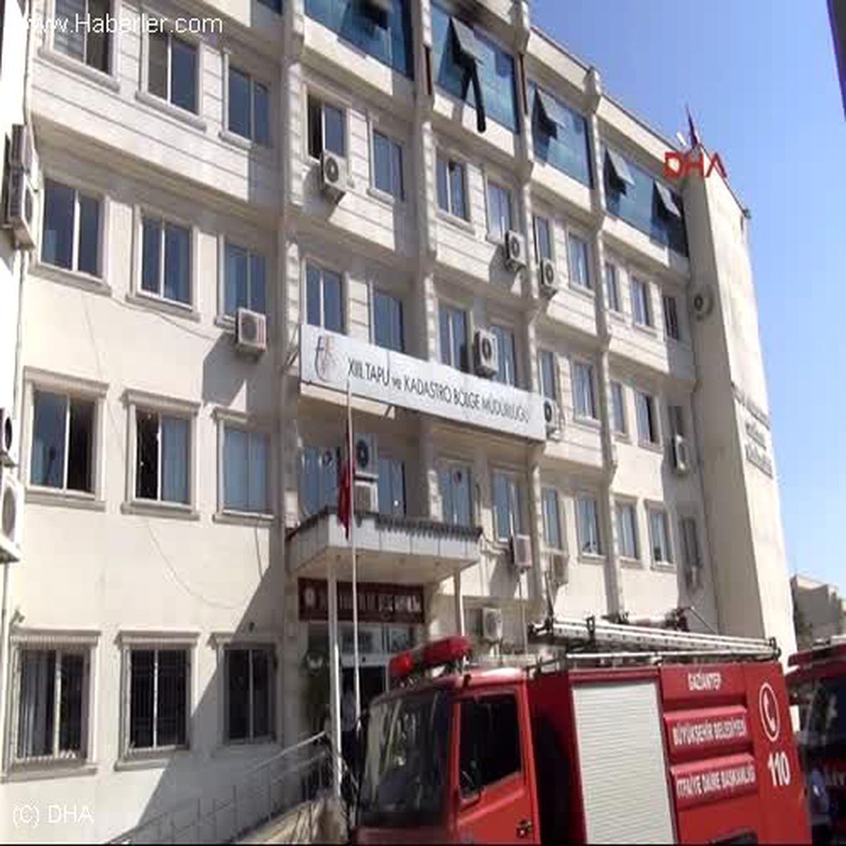 Tapu Müdürlüğünde Yangın Paniği
