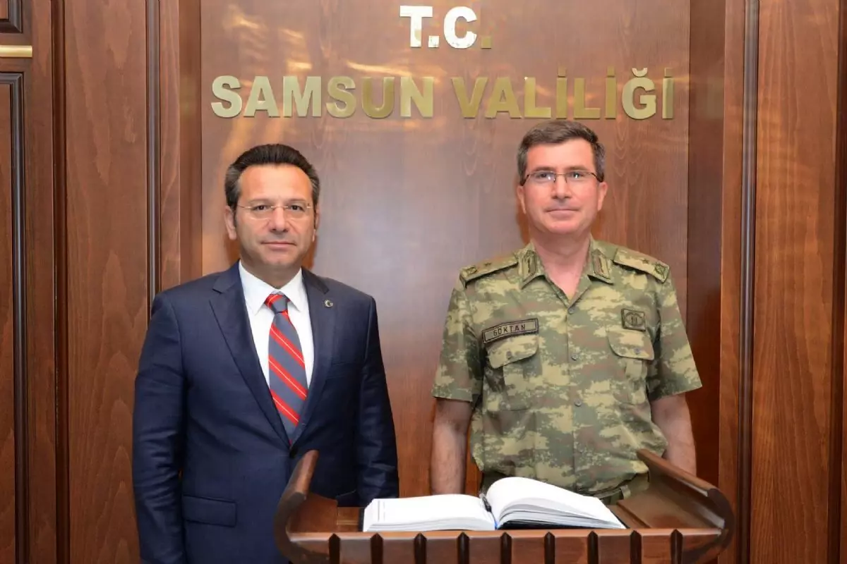 Garnizon Komutanı Göktan\'ın Veda Ziyareti