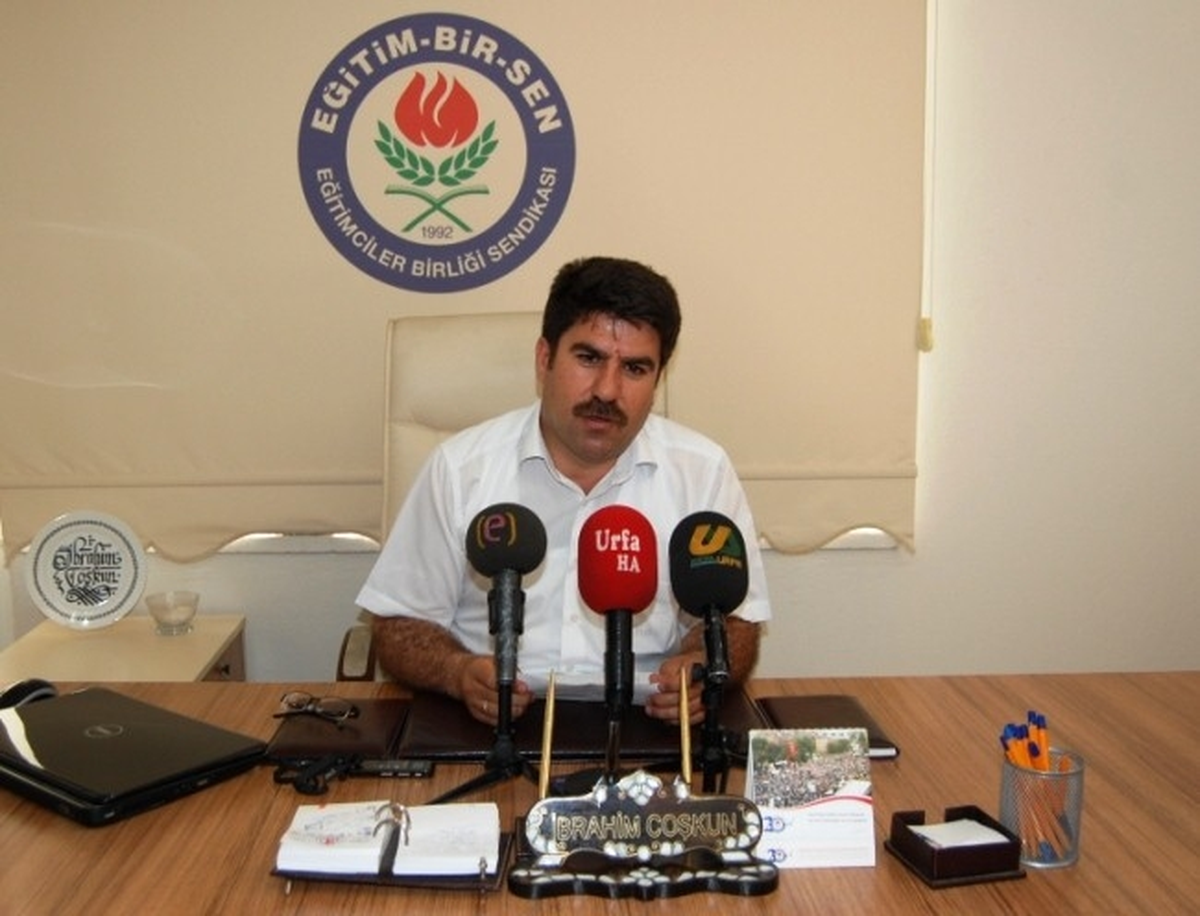 Eğitim-Bir-Sen Şanlıurfa Şube Başkanı İbrahim Coşkun Açıklaması
