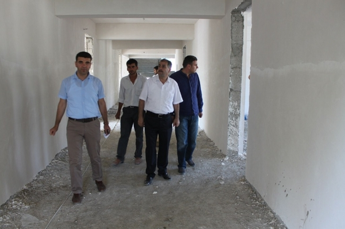 Müdür Kına\'dan İnşaat Denetimi