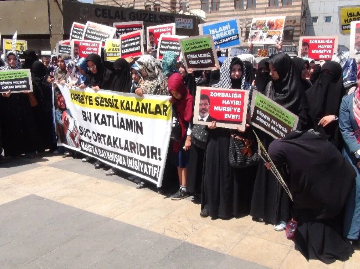 Diyarbakır\'da Mısır\'daki Katliam Protesto Edildi