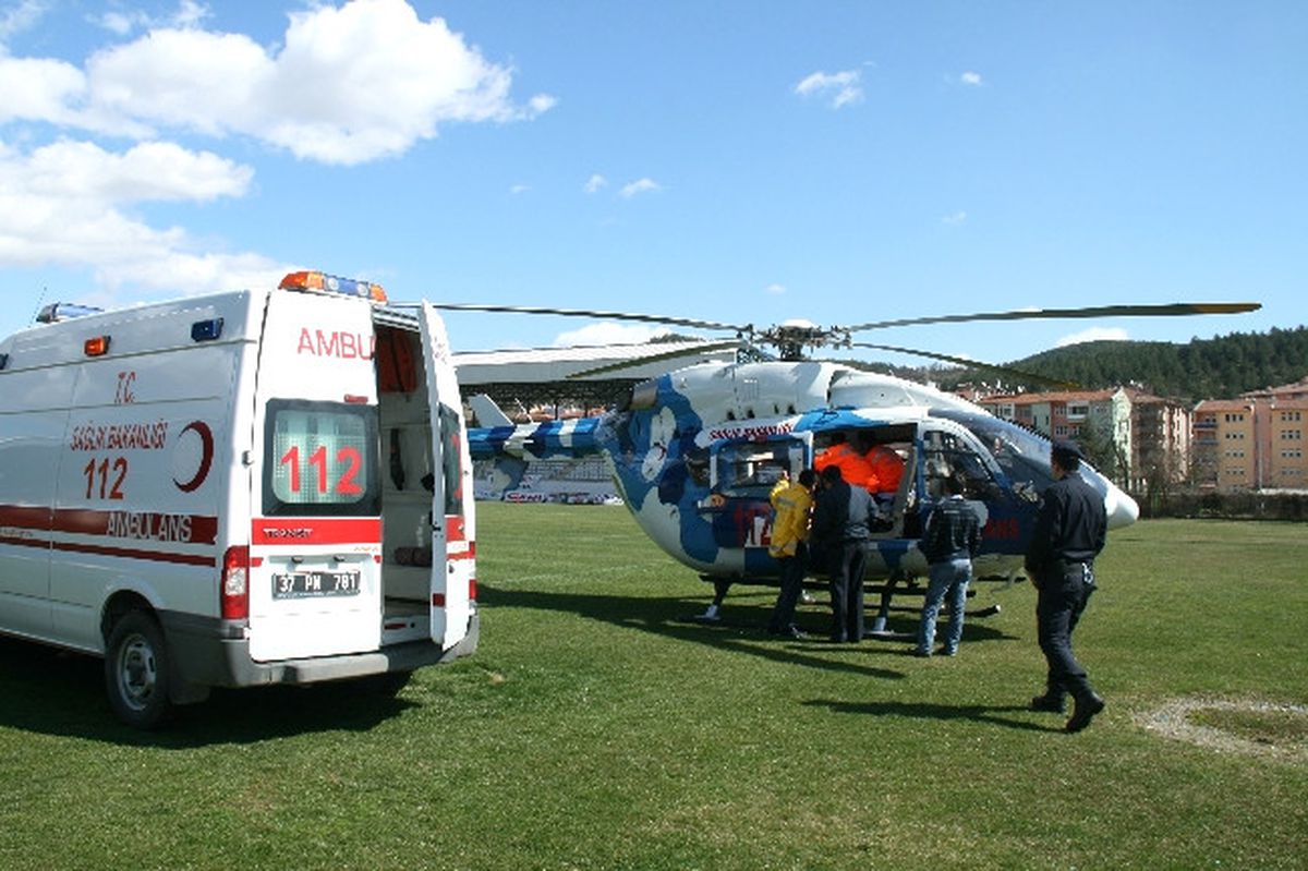 Kastamonu\'dan Helikopter Ambulans Havalandı