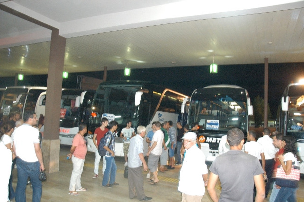 Hacizli Otobüs Yolcuları ile Birlikte Bağlandı