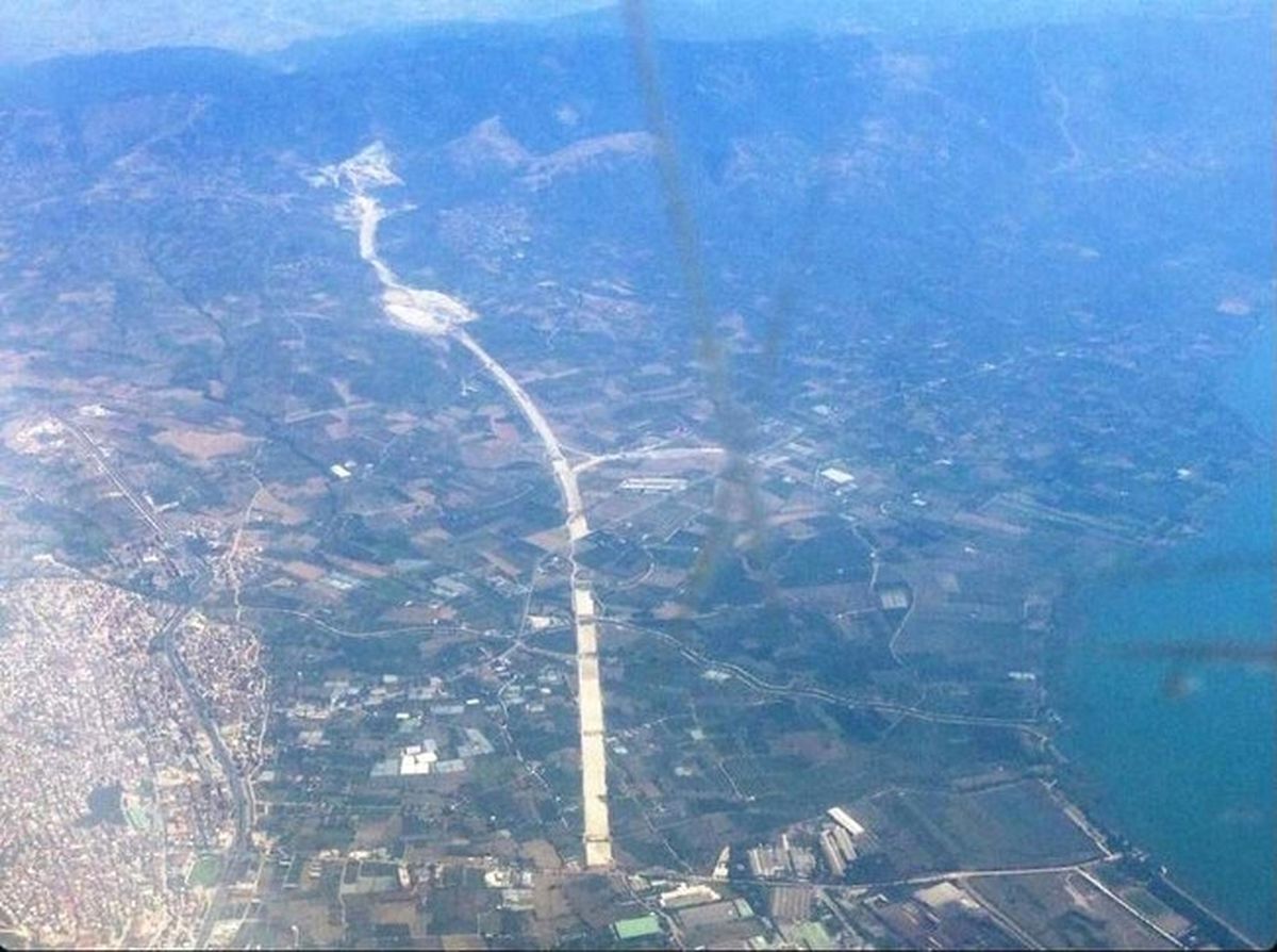 İstanbul-İzmir Otoyolunun Kuş Bakışı Görüntüsü