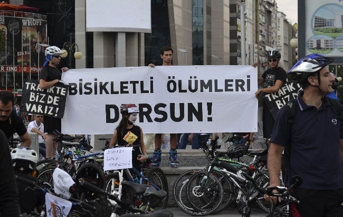 Başkent\'te Bisikletli Eylem