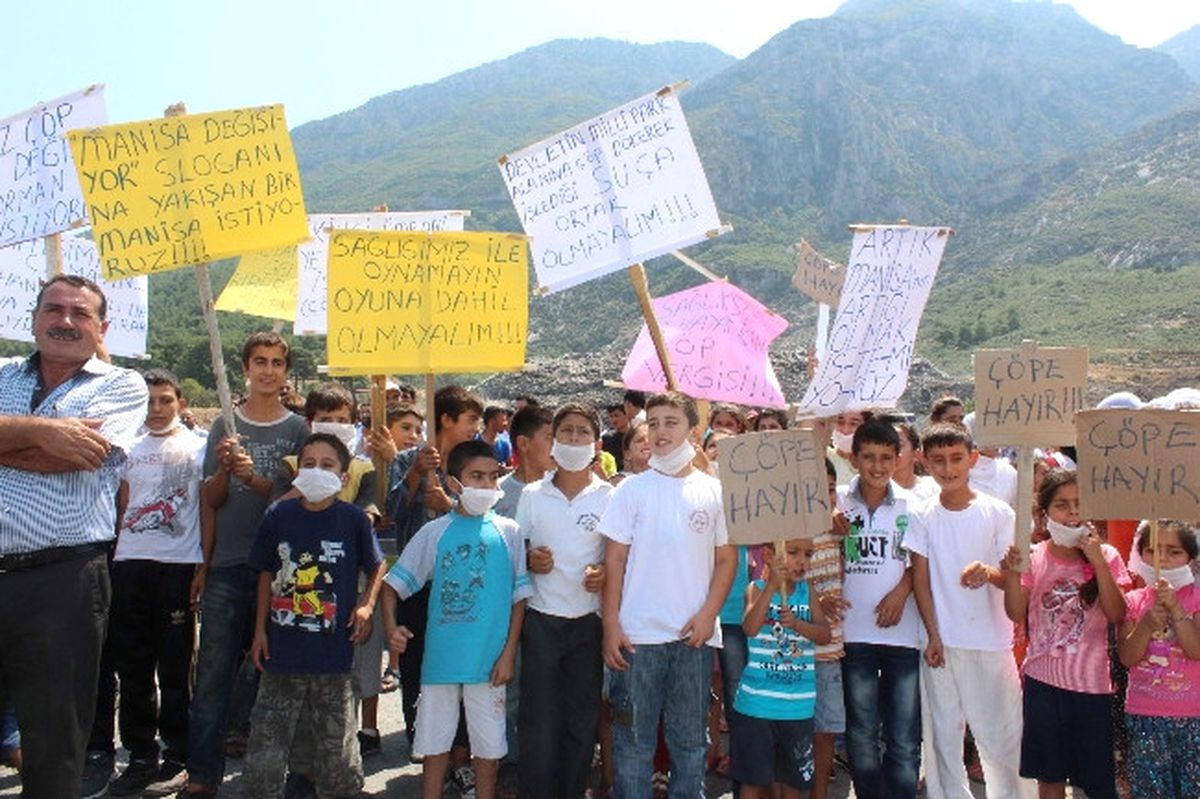 Çöp Depolama Alanını Protesto Ettiler