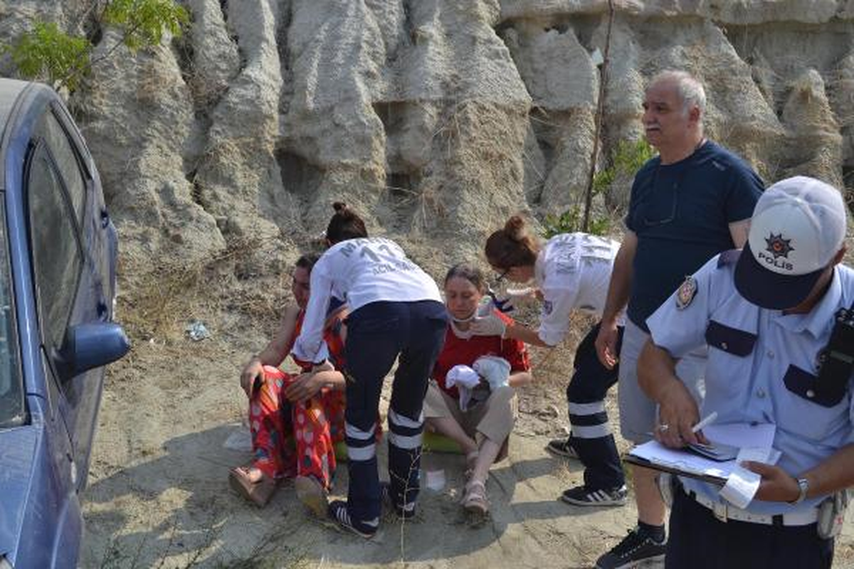 Takla Atan Otomobilde 2 Kişi Yaralandı