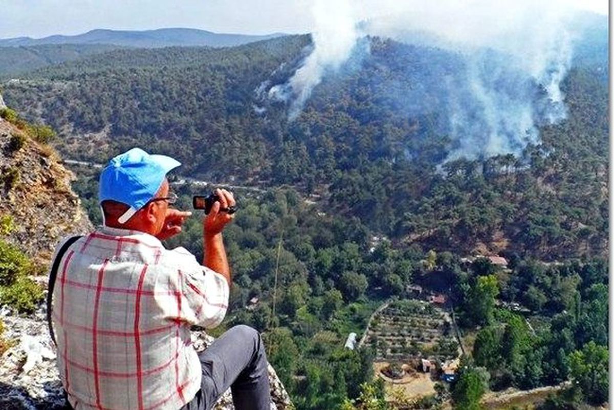 Boyabat\'ta Orman Yangını