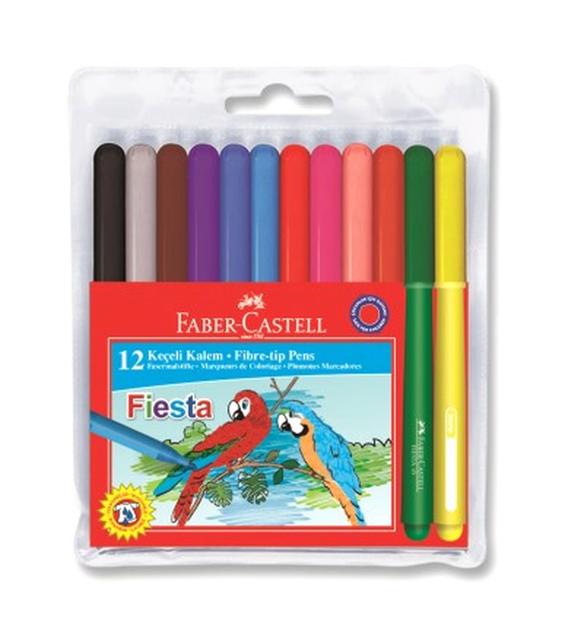 Gökkuşağının Bütün Renkleri "Fiesta" Keçeli Kalemlerinde