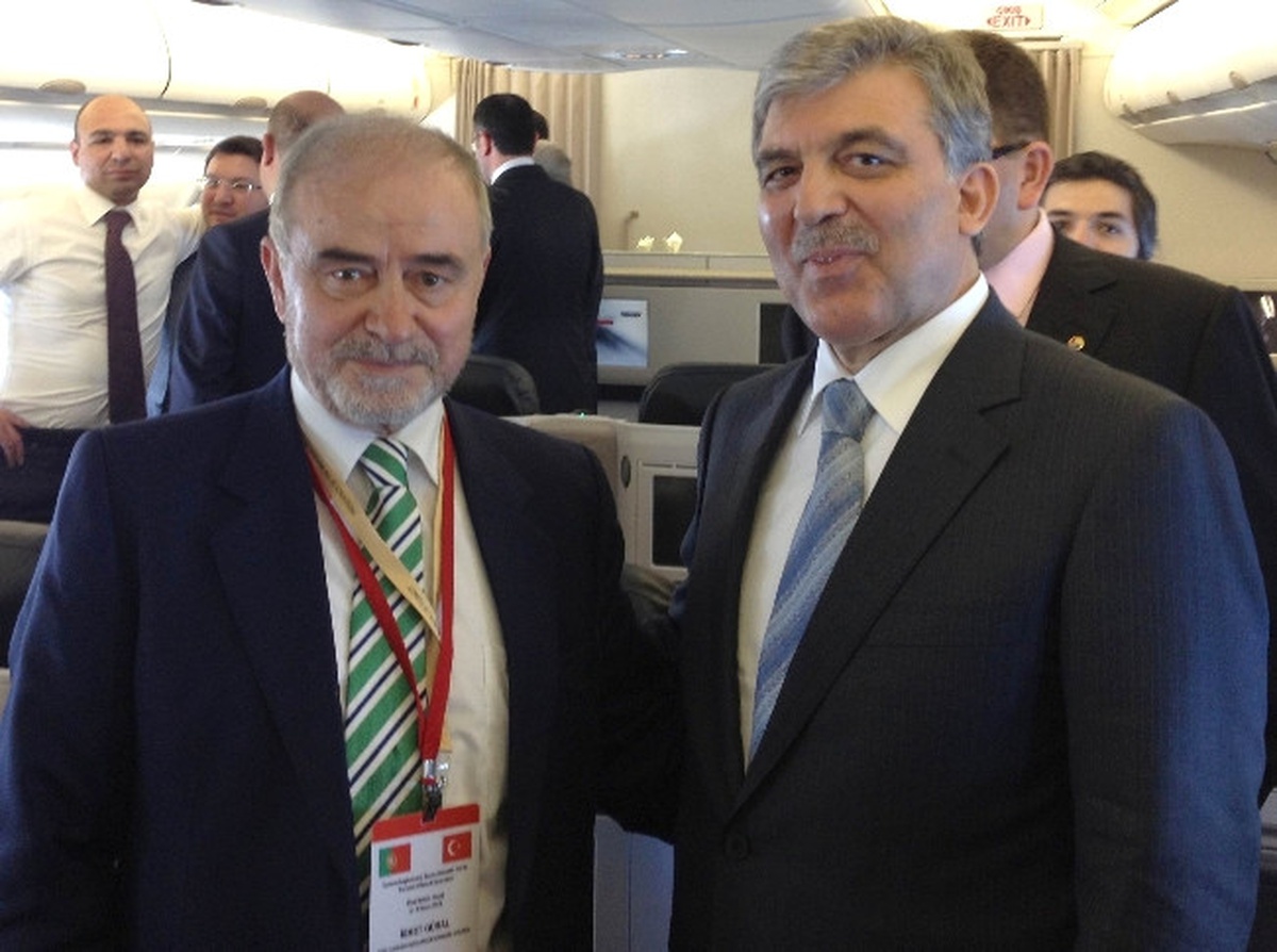 İşadamı İsmet Güral ve Eşi Çankaya Köşkü\'nde