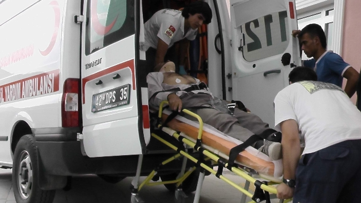 Kulu\'da İnşaattan Düşen İşçi Hastanelik Oldu