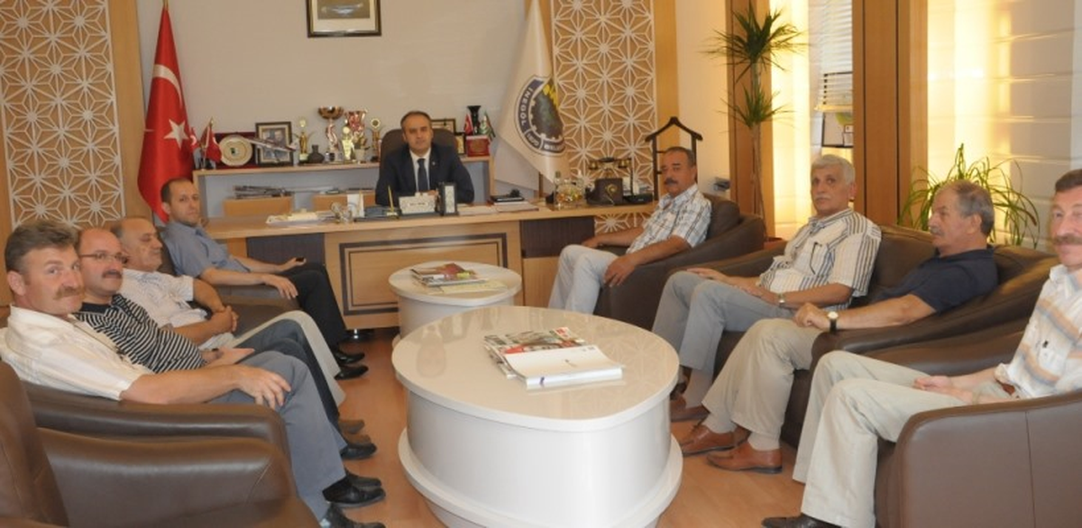 Mehter Yeni Yönetimi Başkan Aktaş\'ı Ziyaret Etti