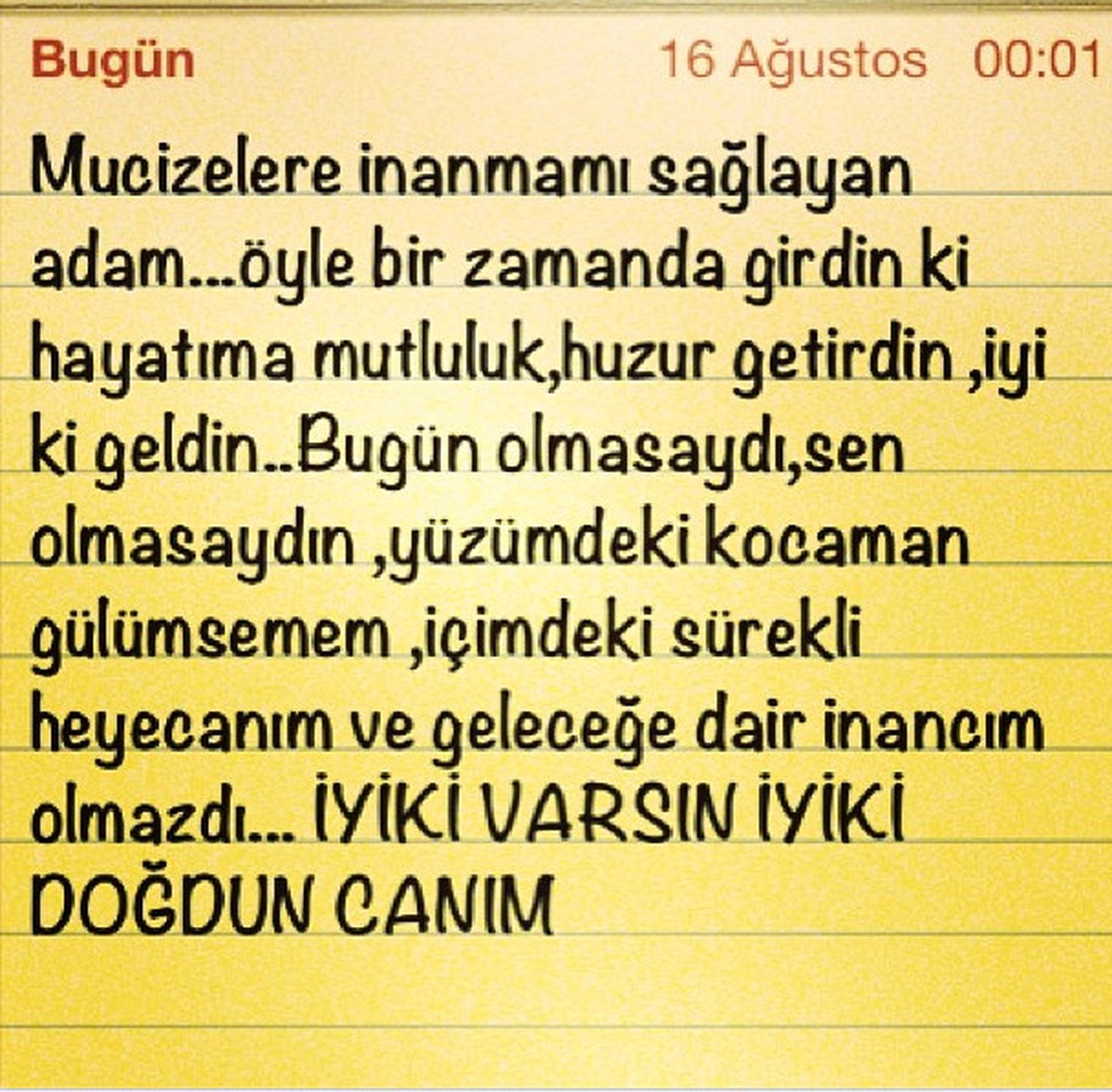 Ceyda Ateş Instagram\'dan Sevgilisine Mektup Gönderdi