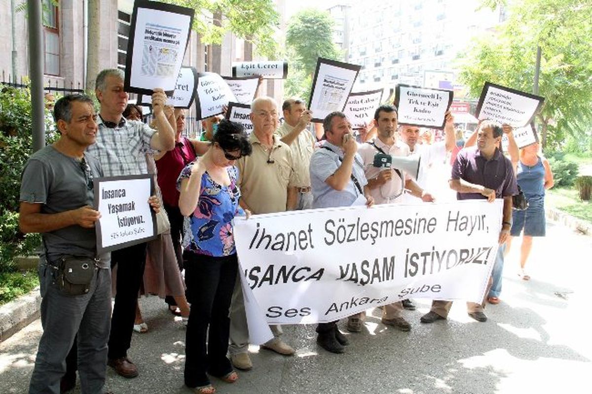 Ses Toplu Görüşme Sürecini Protesto Etti