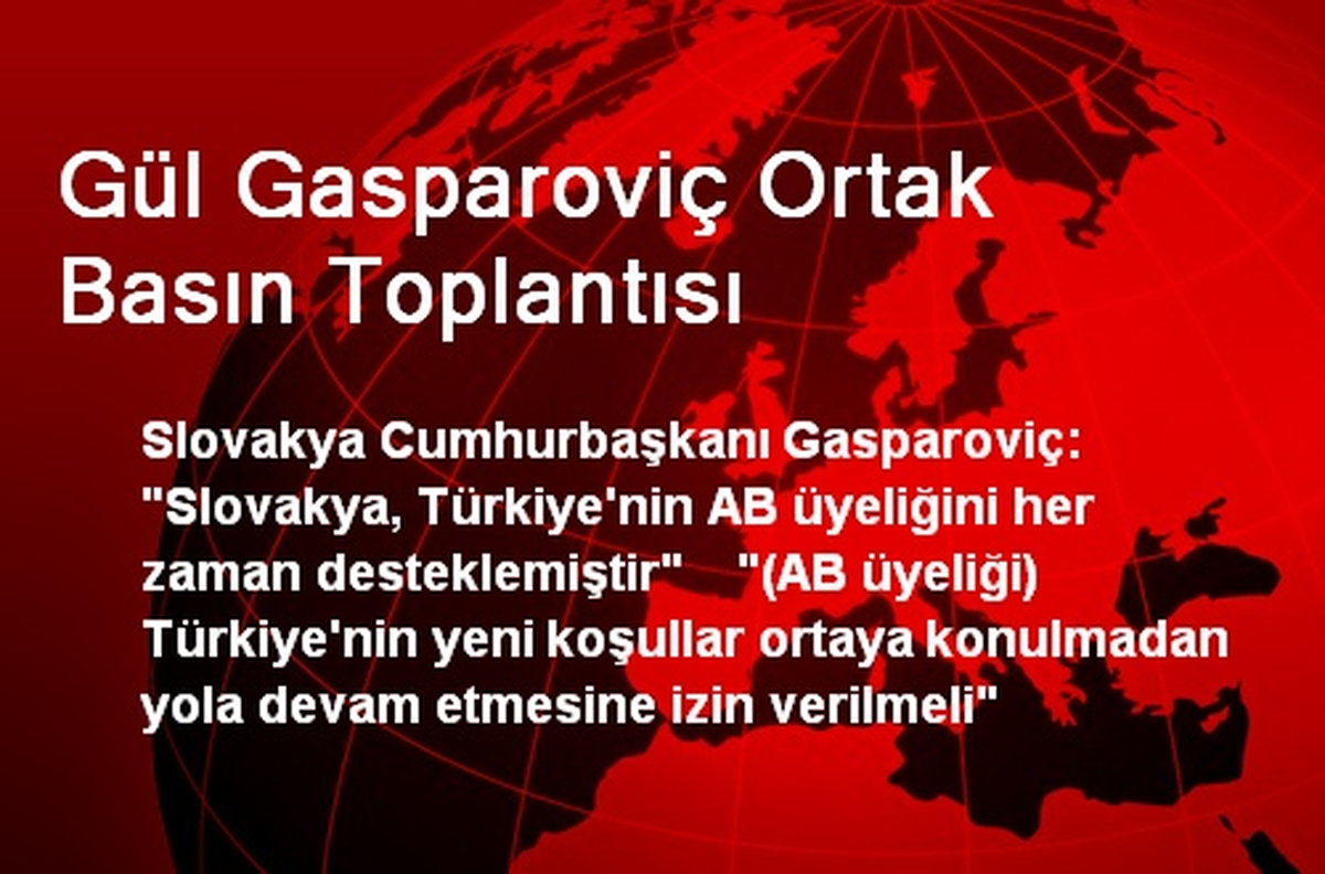 Gül Gasparoviç Ortak Basın Toplantısı