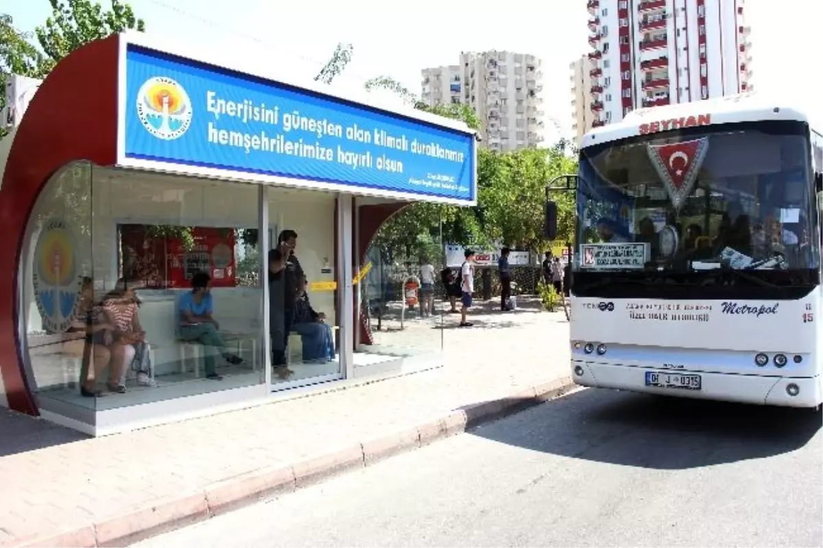 Adana\'da Klimalı Durağa Yoğun İlgi