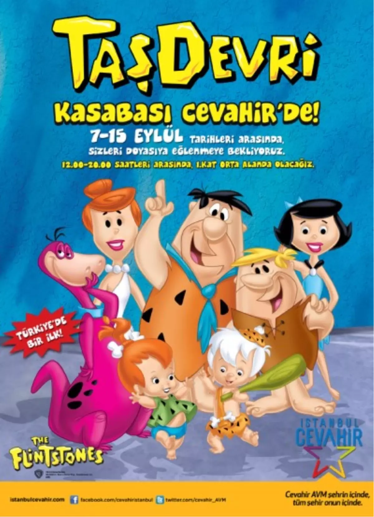 Taş Devri Sevilen Kahramanları ile Cevahir Avm\'de