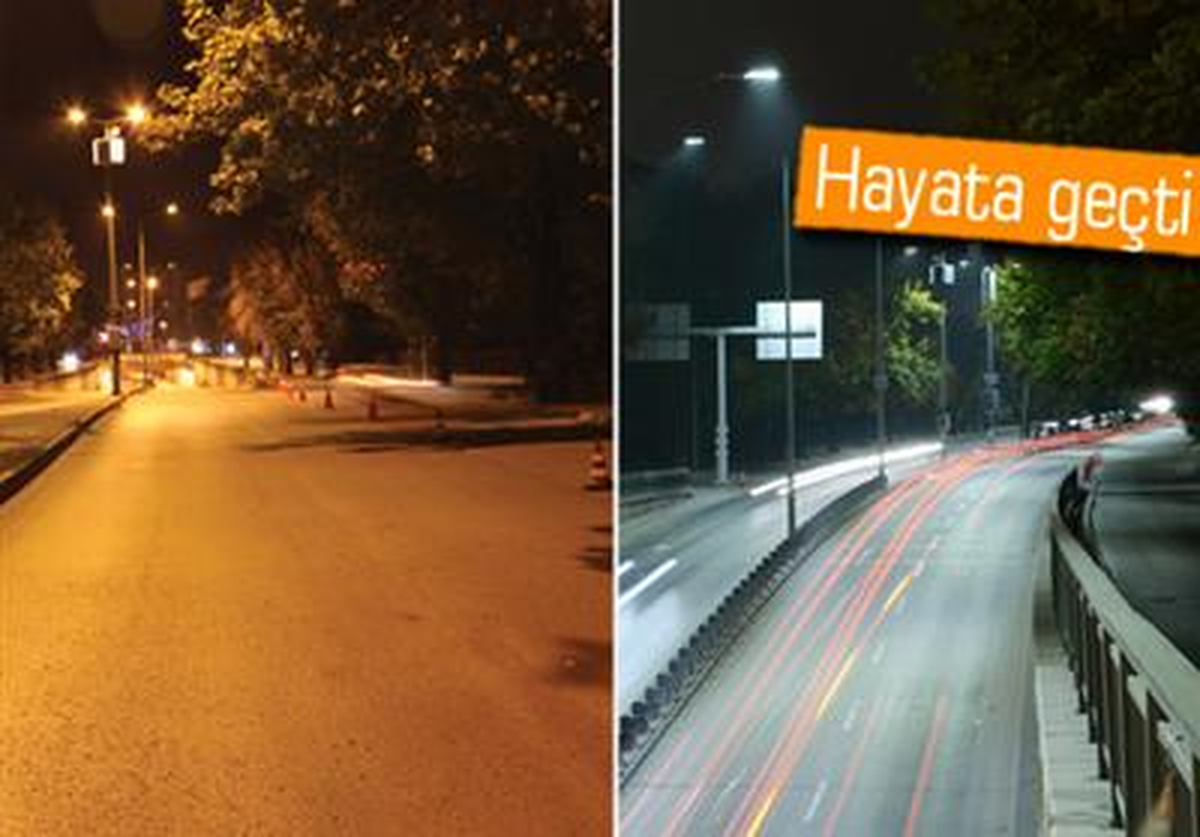 Türkiye\'nin İlk Led\'li Yol Aydınlatması