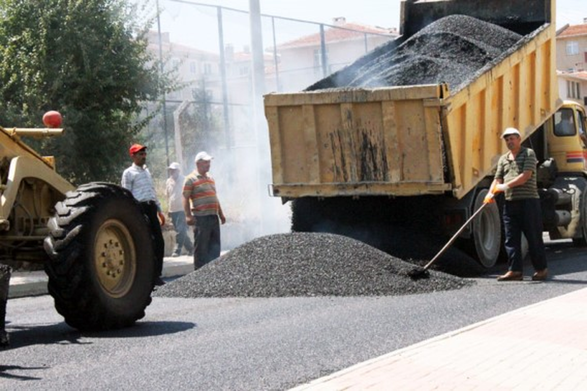 Keşan\'da Yol Çalışması