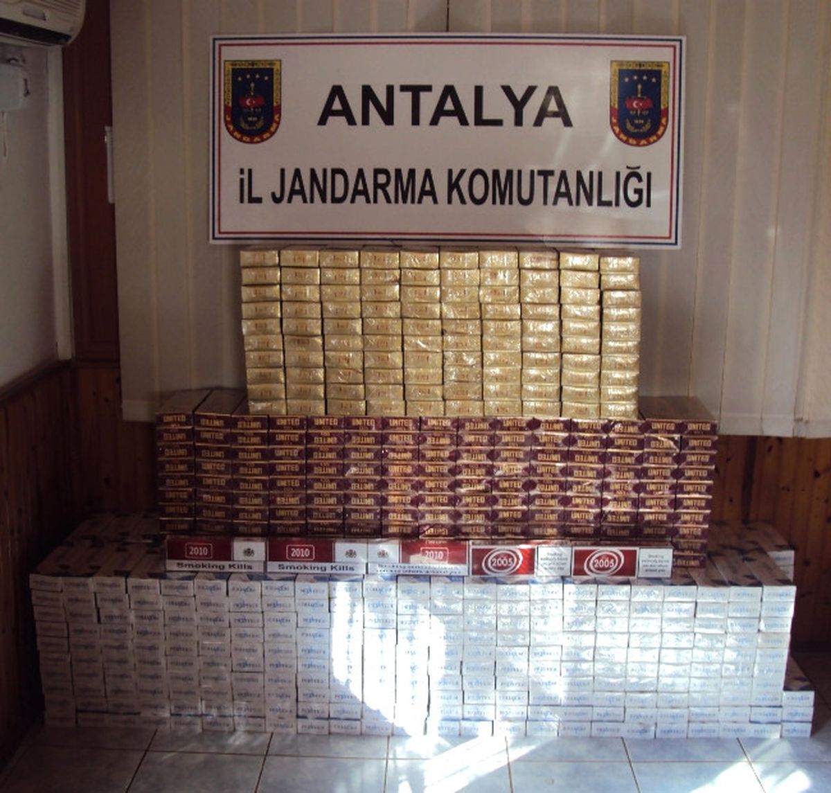 Gazipaşa\'da 22 Bin 560 Paket Kaçak Sigara Ele Geçirildi