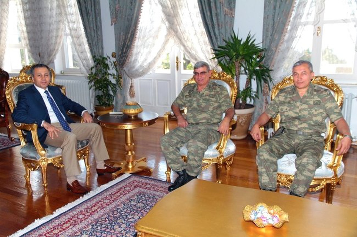Tuğgeneral Erkek Vali Yerlikaya\'ya Ziyaret