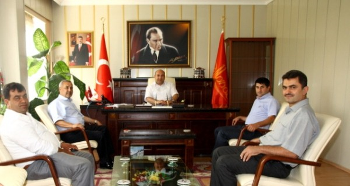Başkan Isıkan\'dan Yeni Kaymakam Çakıcı\'ya Hoşgeldin Ziyareti