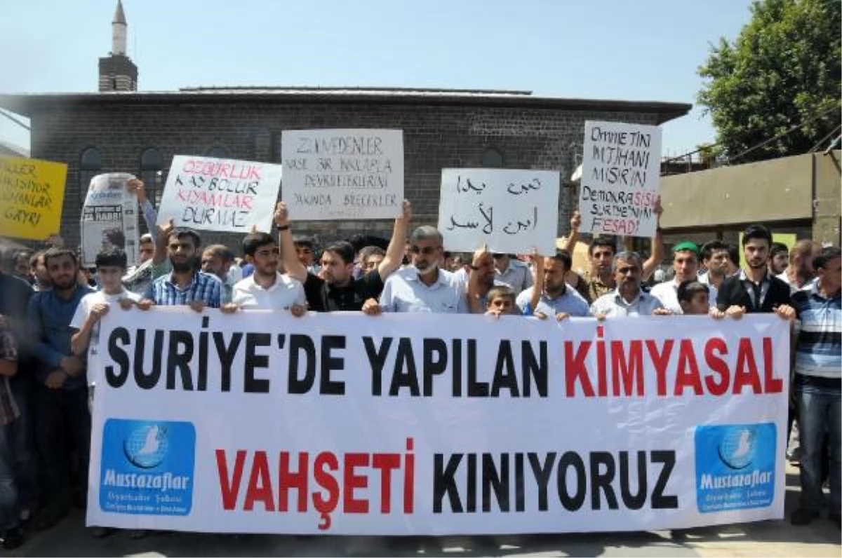 Diyarbakır ve Mardin\'de Suriye Protestosu