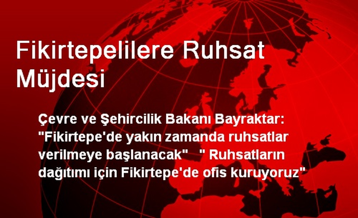 Fikirtepelilere Ruhsat Müjdesi